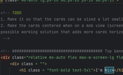 Photo of random code, not final image